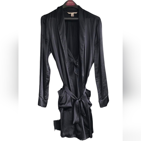 Victoria's Secret silk robe and slip